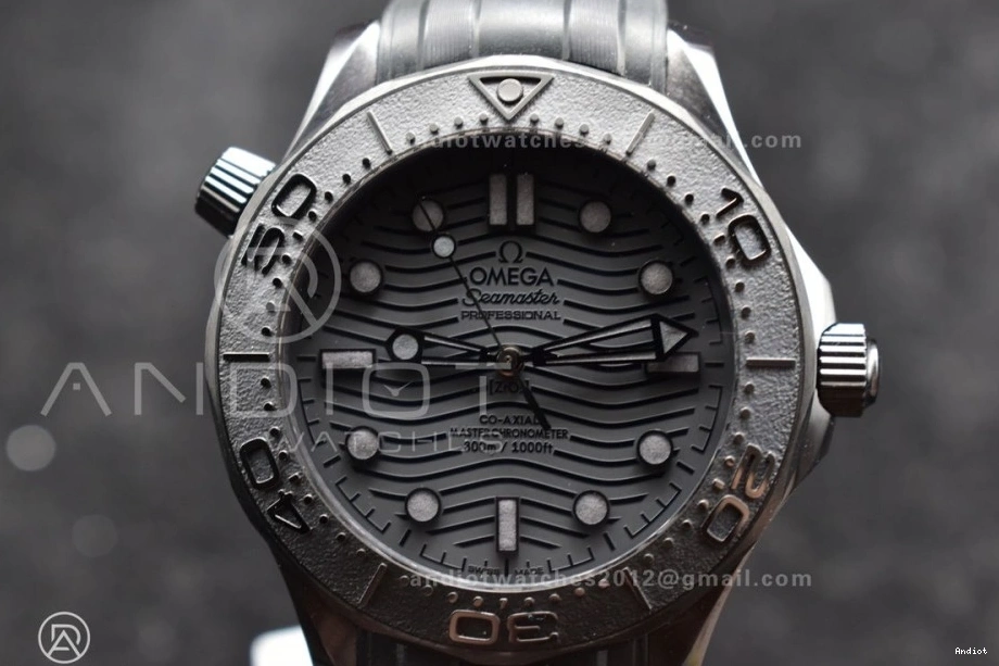 Dial 43.5mm Black Strap Black Best Ceramic 300m Edition Seamaster A8806 Rubber 1:1 Black VSF on 1118